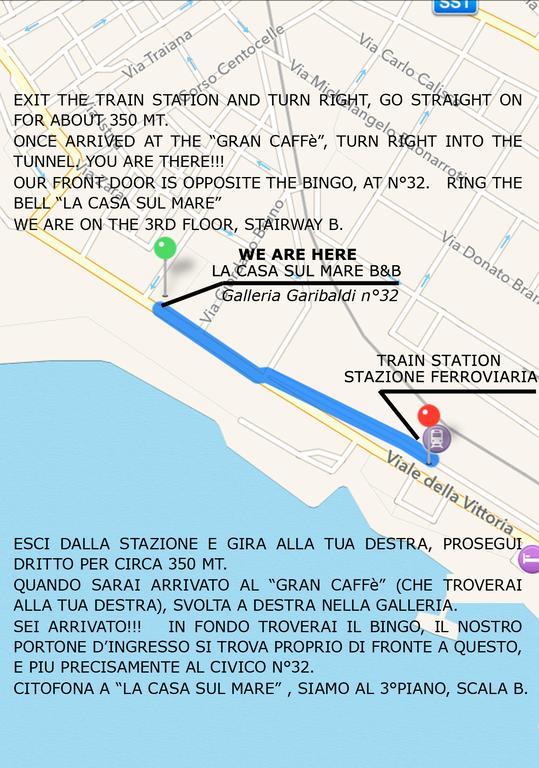 La Casa Sul Mare Bed & Breakfast Чивитавекия Екстериор снимка