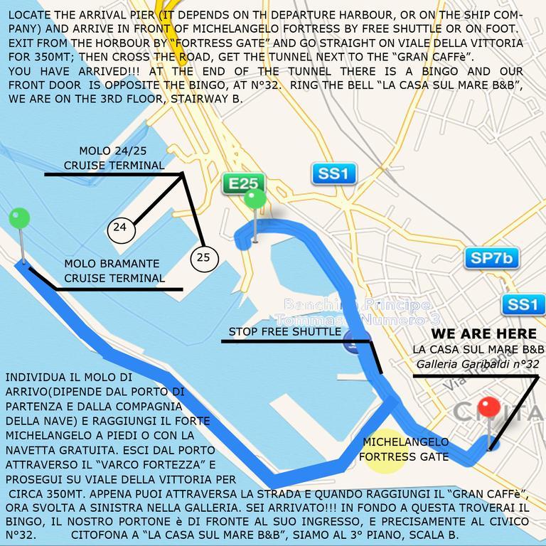 La Casa Sul Mare Bed & Breakfast Чивитавекия Екстериор снимка